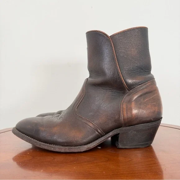 Boulet Mens Ranch Hand Tan Western Cowboy Boot | US 8.5 - Picture 3 of 8